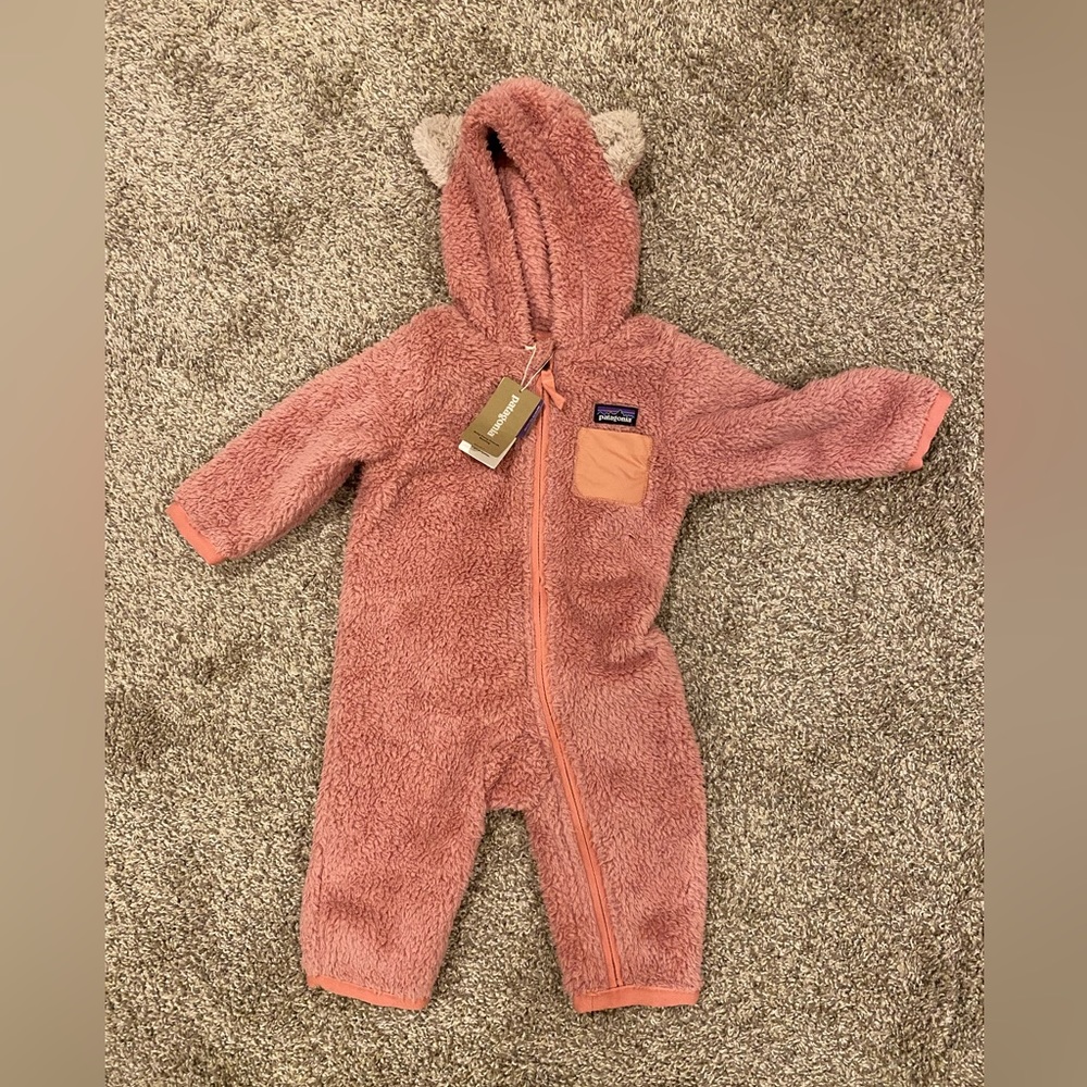 Patagonia Furry Friends Baby Bunting size 6-12m